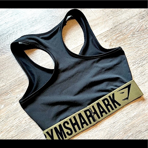 GYMSHARK • Low Support Black Sports Bra / Crop Top • Size Small/Medium • Black - Picture 13 of 14
